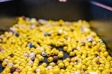 Oyuncaklar için rastgele modüler plastik kafalar. Yüksek kalite fotoğraf