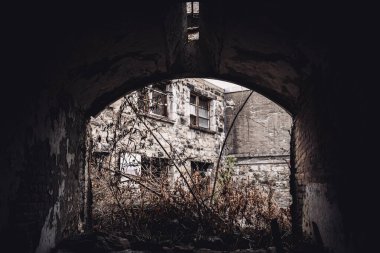 Doğu Eyaleti Cezaevi 'nin tarihi alanının aşırı gelişmiş bir bölümü. Yüksek kalite fotoğraf