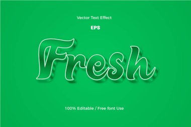 Fresh3d düzenlenebilir vektör etkisi biçimi 