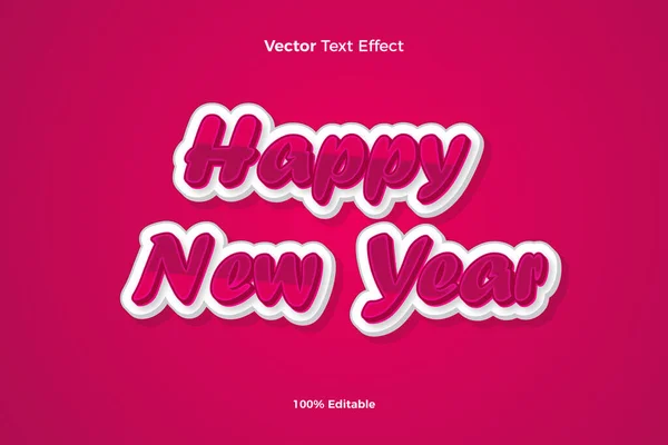 Gott Nytt Redigerbar Vektor Text Effekt Stil — Stock vektor