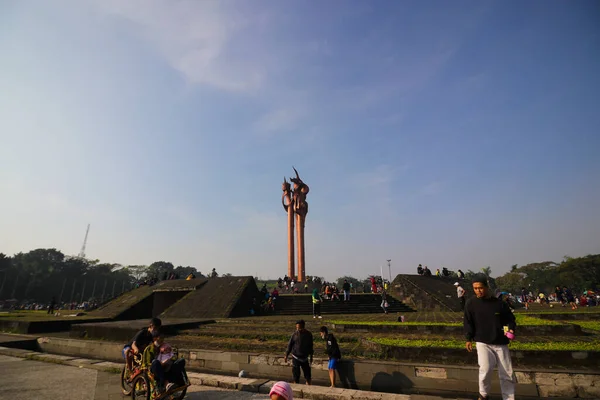 Bandung West Java Endonezya Temmuz 2022 Bandung Ateş Denizi Anıtı — Stok fotoğraf