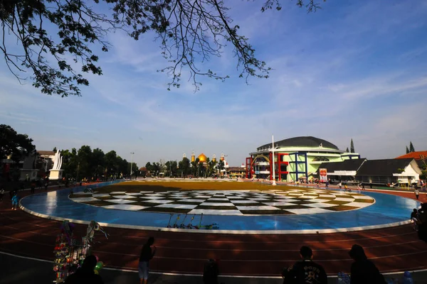 スカブミ 西ジャワ州 インドネシア 2022年7月28日 ラパン メルデカ スカブミ の広い眺め ラパン メルデカ — ストック写真