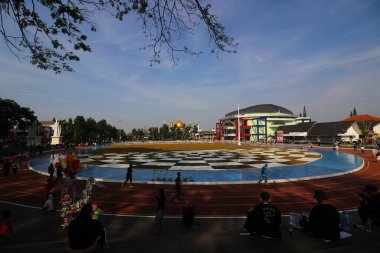 Sukabumi, Batı Java, Endonezya - 28 Temmuz 2022: Sabahları 