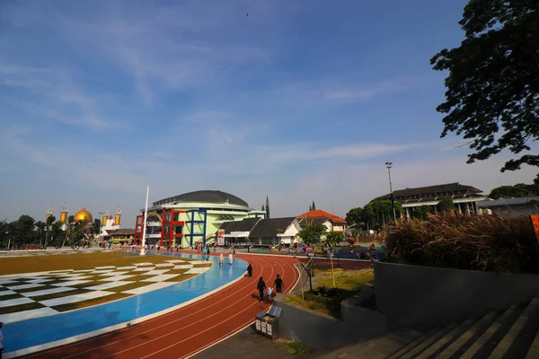 スカブミ 西ジャワ州 インドネシア 2022年7月28日 ラパン メルデカ スカブミ の広い眺め ラパン メルデカ — ストック写真