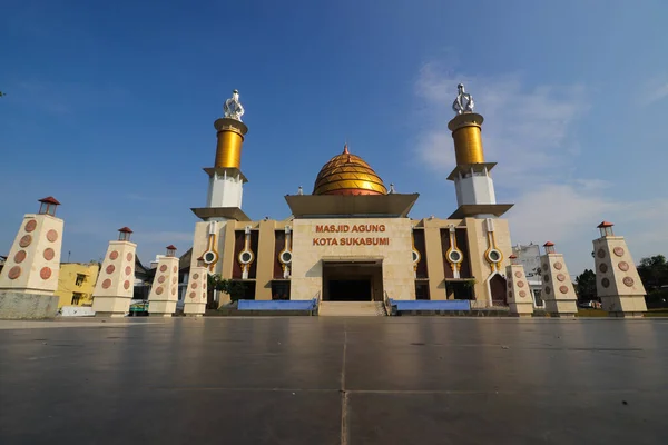 Sukabumi Java Ocidental Indonésia Julho 2022 Grande Mesquita Sukabumi Masjid — Fotografia de Stock