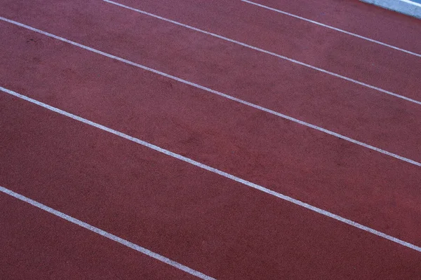 Stock image Top view of Running track in a stadium