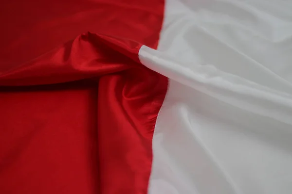 Visualizzazione Full Frame Dello Sfondo Bandiera Indonesia — Foto Stock