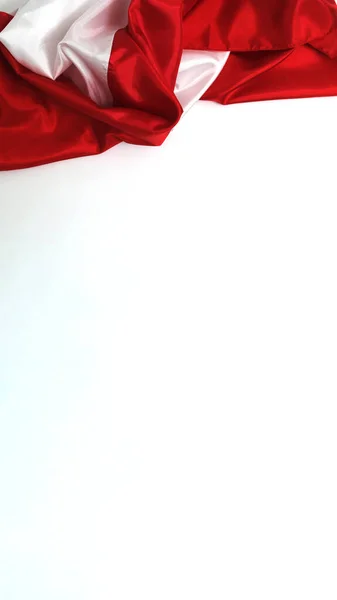 Indonesia Flag Background with copy space on white background