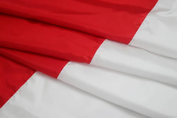 Vista Quadro Completo Bandeira Indonésia Fundo — Fotografia de Stock