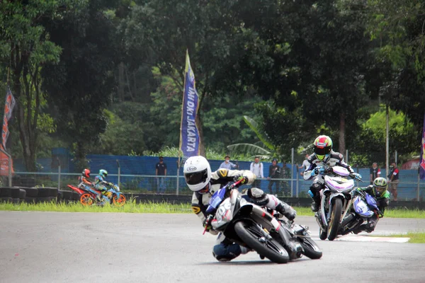 Carreras Motos Circuito Sentul Bogor Java Occidental — Foto de Stock