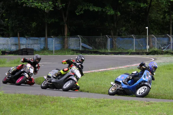 Course Moto Sur Circuit Sentul Bogor Java Ouest — Photo