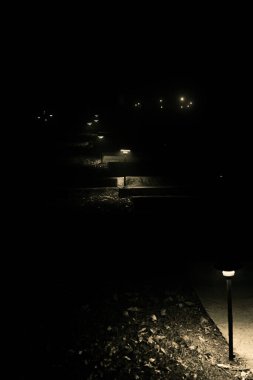 İsrail 'in başkentinin gece manzarası