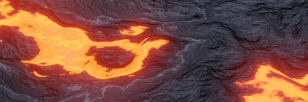 Soyut Volkanik Lav Arkaplanı Oluşturuldu — Stok fotoğraf