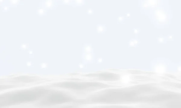 3Dレンダリング白い雪の山 雪のドリフト — ストック写真