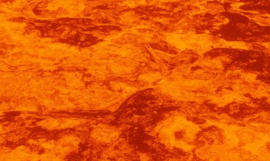 3D soyut volkanik lav arkaplanı oluşturuldu