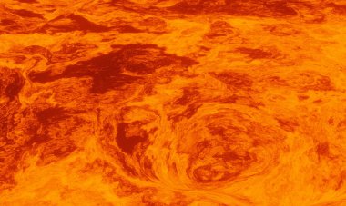 3D soyut volkanik lav arkaplanı oluşturuldu