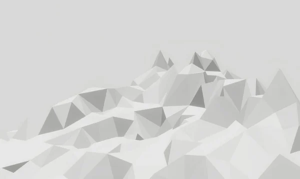 Düşük Çokgen Buz Dağı — Stok fotoğraf