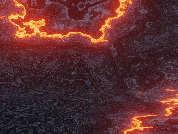 Rendered Abstract Volcanic Lava Background — ストック写真
