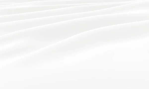 3Dレンダリングホワイト抽象波の背景 破れた布 — ストック写真
