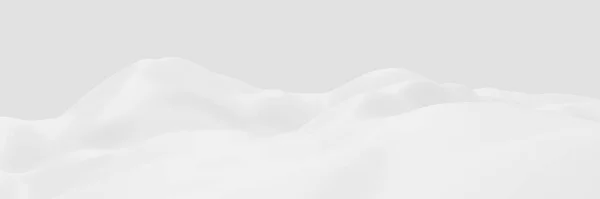 3Dレンダリング雪の山 白い地形 寒い環境 — ストック写真