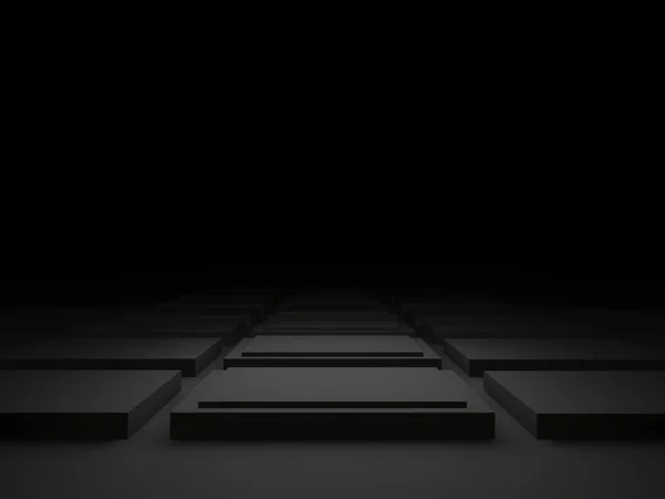 Візуалізація Чорного Геометричного Фону — стокове фото