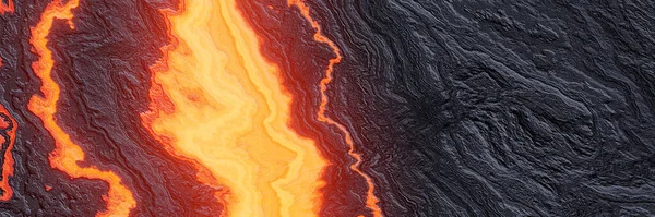 Abstrakt Vulkansk Avkjølt Lava Bakgrunn – stockfoto