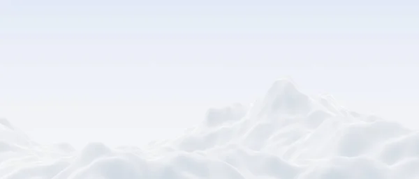 Візуалізація Сніжного Гірського Ландшафту — стокове фото
