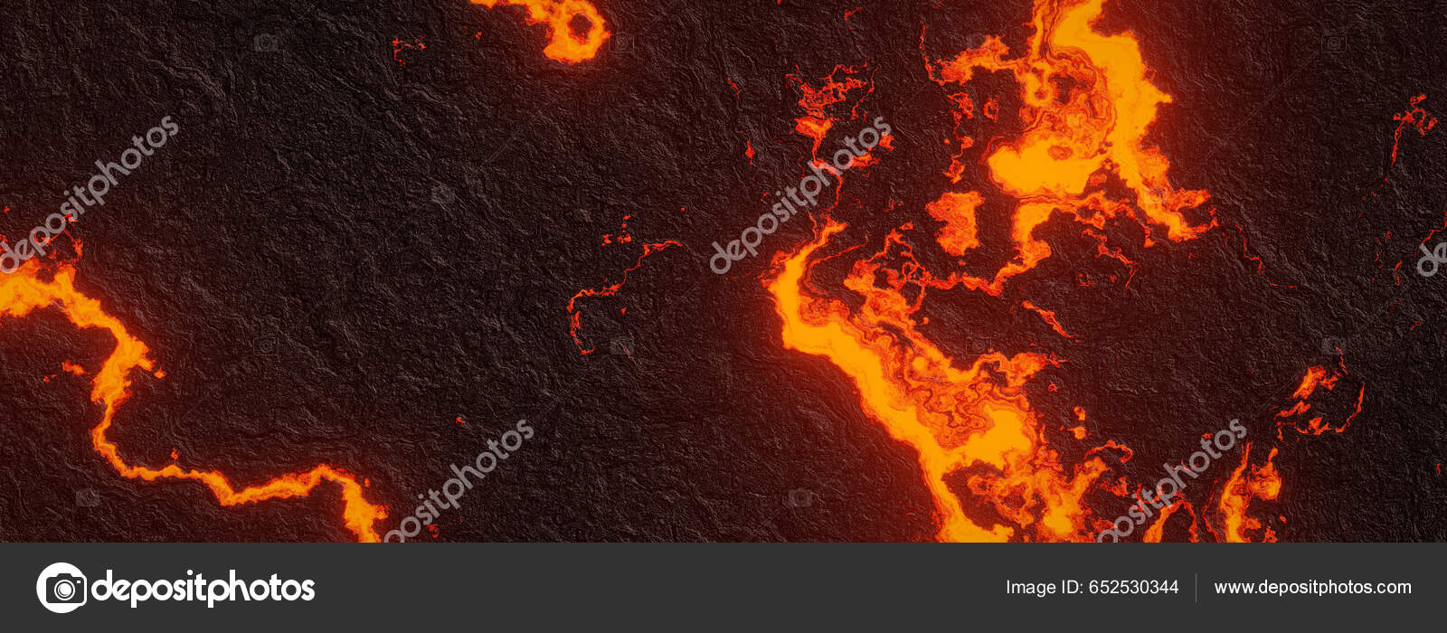 Abstrato Fundo Lava Vulcânica Pedra Fundida — Foto © KAVIC_STYLE #652530344, image size:1600x700