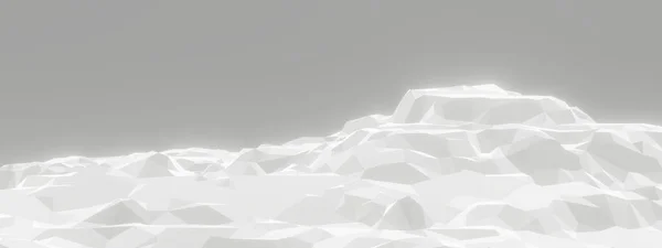 Створив Низьку Багатокутну Крижану Гору Льодовикова Місцевість Холодне Середовище — стокове фото