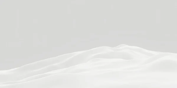 Kar Dağını Render Beyaz Arazi Soğuk Ortam — Stok fotoğraf