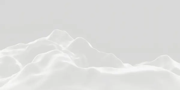 stock image 3D render snow mountain. White  terrain. Cold environment.