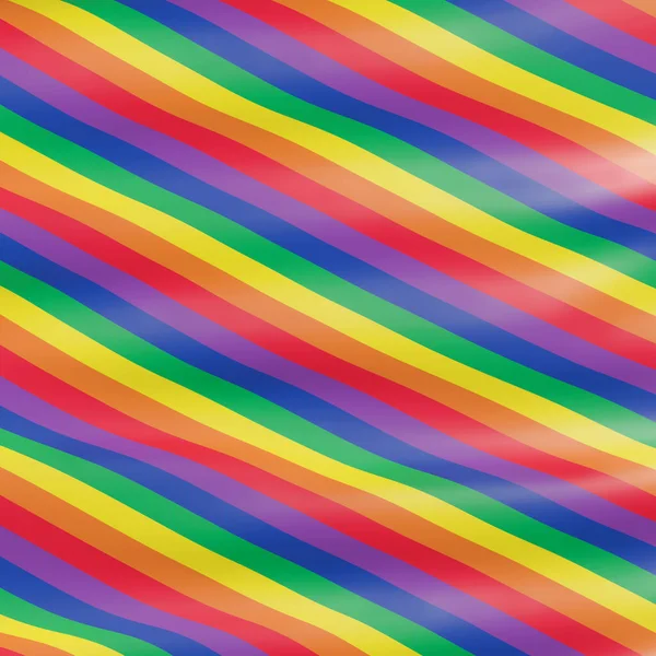 3D渲染 飘扬的彩虹旗 Lgbtq颜色 — 图库照片