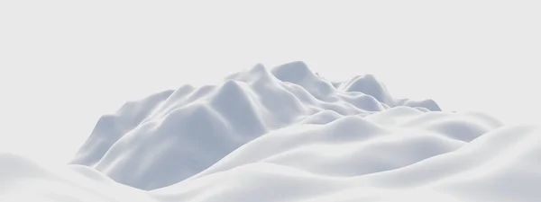 Візуалізація Снігової Гори Біла Місцевість Холодне Середовище — стокове фото