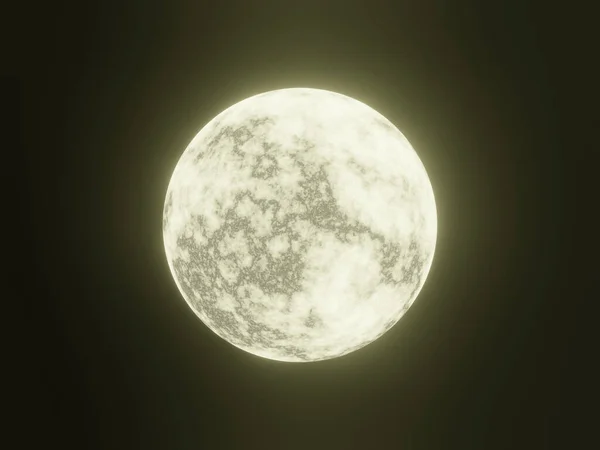 stock image 3D render full moon night