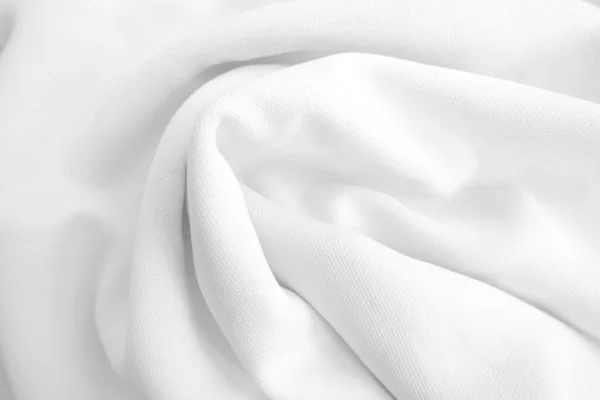 Белая Ткань Текстуры Фон Ткани — стоковое фото