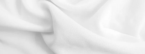 Beyaz Kumaş Dokusu Kumaş Arkaplan — Stok fotoğraf