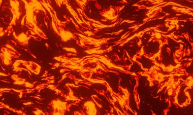 Soyut alev. Resmedilmiş arkaplanı ateşle.