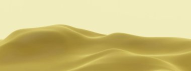 3 boyutlu çöl topografyası. Kum tepeciği.