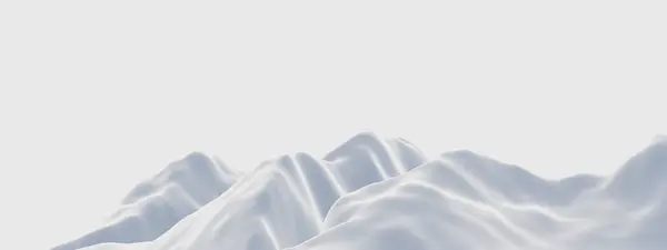 Ledová Hora Bílý Nízký Poly Terén — Stock fotografie