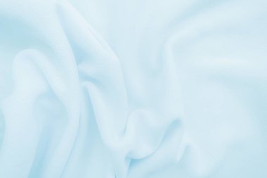 Dalgalı Kumaş. açık mavi kumaş arkaplanı