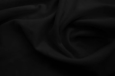 Siyah kumaş kara zemin. Karanlık dalgalı efsanevi.