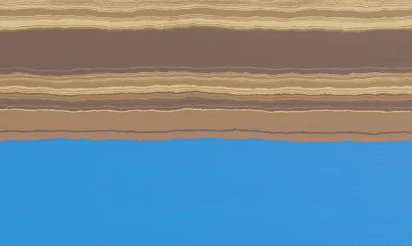 Yeraltı suları kesiti. Tortul katman.