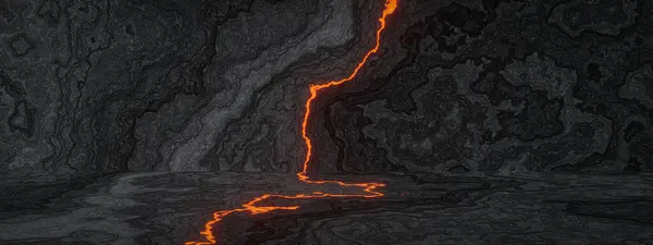 stock image Black volcanic lava rock background. Coolled igneous stone.