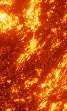 Soyut alev. Resmedilmiş arkaplanı ateşle.