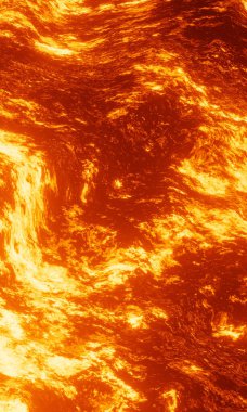 Soyut alev. Resmedilmiş arkaplanı ateşle.