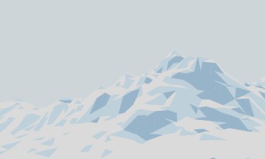 Alçak polimer buz dağı. Buz sahası