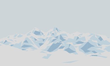 Alçak polimer buz dağı. Buz sahası