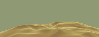 Kahverengi çöl topografisi. Kum tepeciği