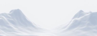 Kar dağı. Beyaz karlı arazi