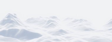 Kar dağı. Beyaz karlı arazi